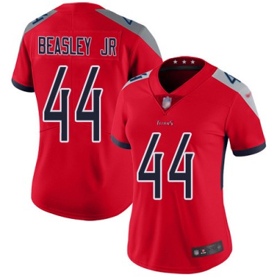 Nike Tennessee Titans #44 Vic Beasley Jr Red Women's Stitched NFL Limited Inverted Legend Jersey